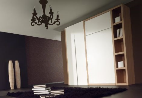 Bedkast_opklapbed_ruimtebesparend bed_Smart 7_blank eiken_slk_theo bot_zwaag_hoorn_matras_dicht_470px